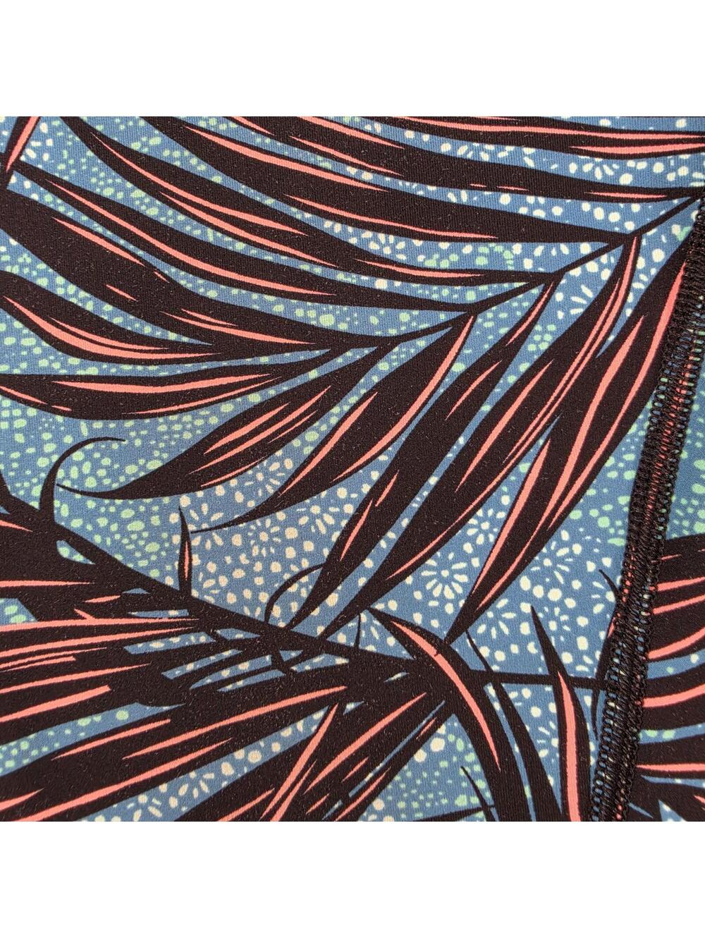 Lululemon High Rise Crop Geometric Botanical Palm Print Yoga Pants Extra Small - Picture 8 of 9